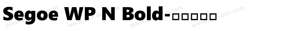 Segoe WP N Bold字体转换